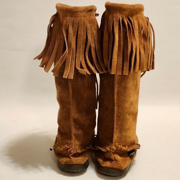 Laurentian Chief Tall Moccasin Boots Women's Size 8 Mukluks - Picture 8 of 10